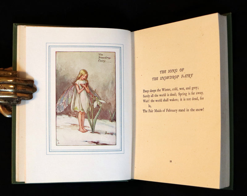 1940 Rare Book - THE BOOK OF THE FLOWER FAIRIES by Cicely Mary Barker with Dust Jacket.