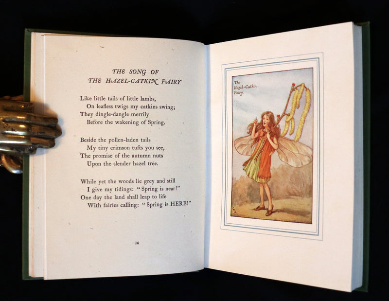 1940 Rare Book - THE BOOK OF THE FLOWER FAIRIES by Cicely Mary Barker with Dust Jacket.