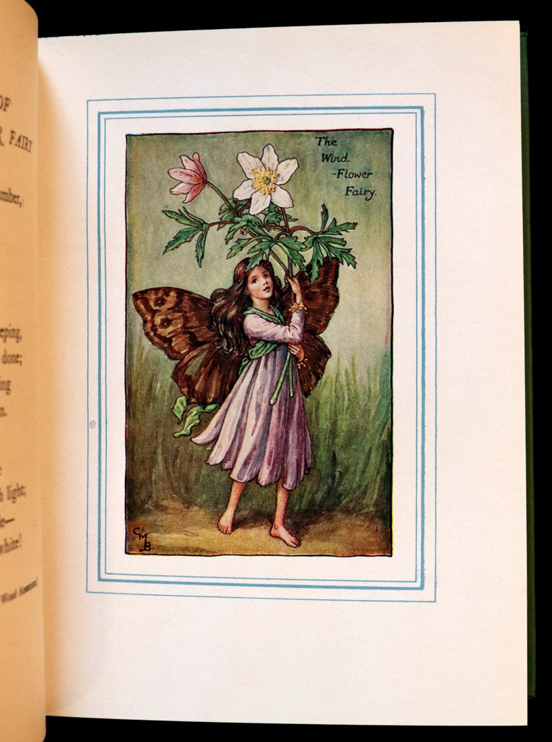1940 Rare Book - THE BOOK OF THE FLOWER FAIRIES by Cicely Mary Barker with Dust Jacket.