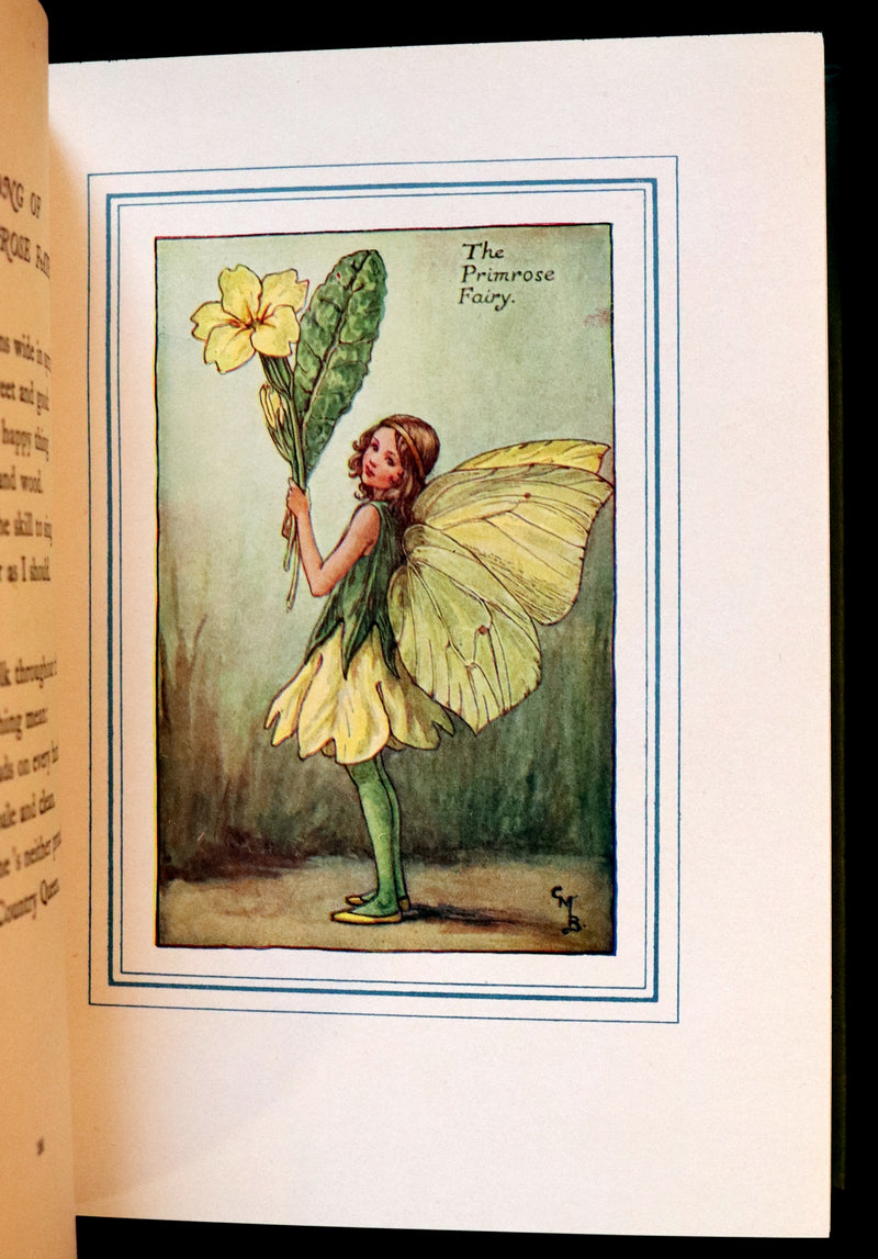 1940 Rare Book - THE BOOK OF THE FLOWER FAIRIES by Cicely Mary Barker with Dust Jacket.