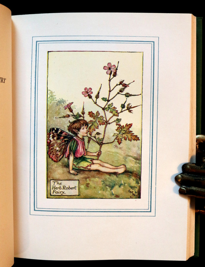 1940 Rare Book - THE BOOK OF THE FLOWER FAIRIES by Cicely Mary Barker with Dust Jacket.