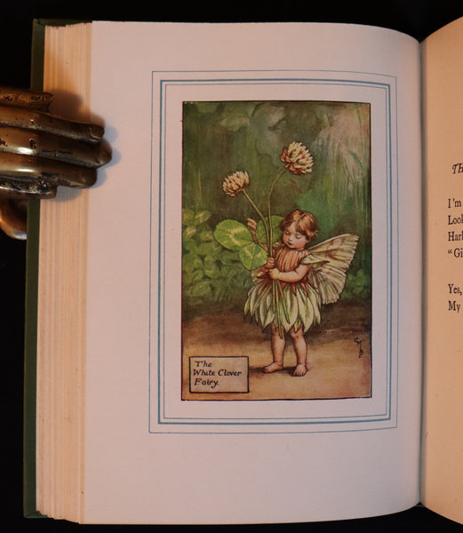 1940 Rare Book - THE BOOK OF THE FLOWER FAIRIES by Cicely Mary Barker with Dust Jacket.