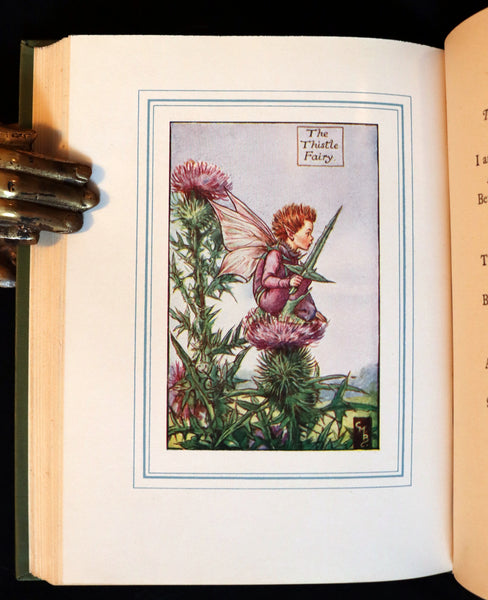1940 Rare Book - THE BOOK OF THE FLOWER FAIRIES by Cicely Mary Barker with Dust Jacket.