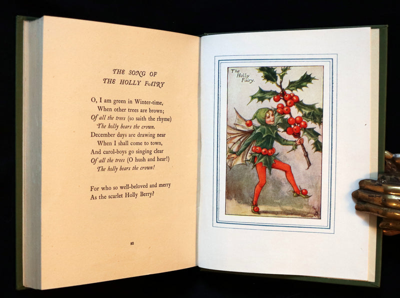 1940 Rare Book - THE BOOK OF THE FLOWER FAIRIES by Cicely Mary Barker with Dust Jacket.