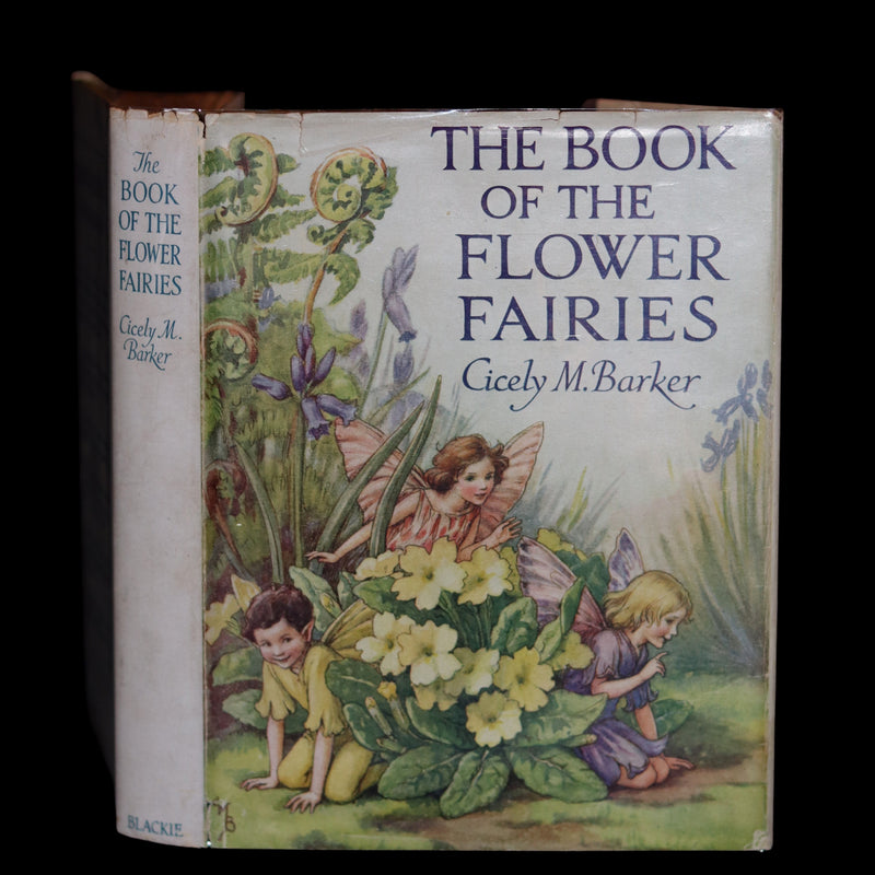 1940 Rare Book - THE BOOK OF THE FLOWER FAIRIES by Cicely Mary Barker with Dust Jacket.