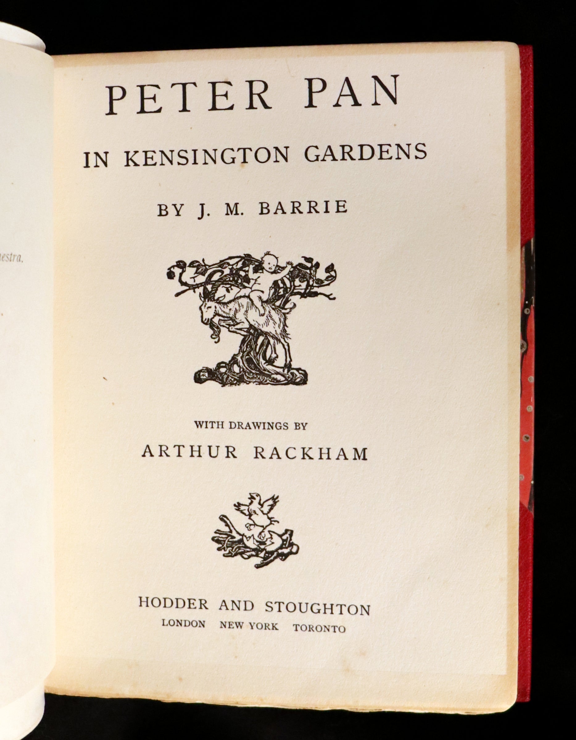 1920 Rare Book - PETER PAN in Kensington Garden illustrated by Arthur ...