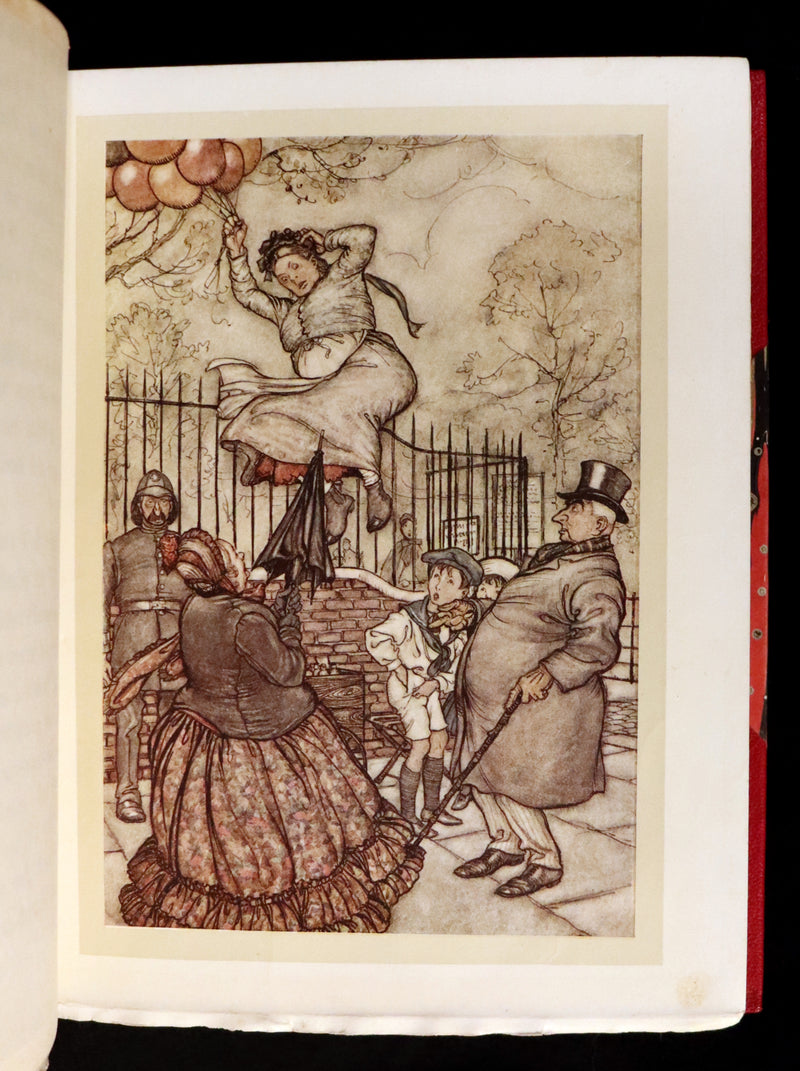 1920 Rare Book - PETER PAN in Kensington Garden illustrated by Arthur Rackham.