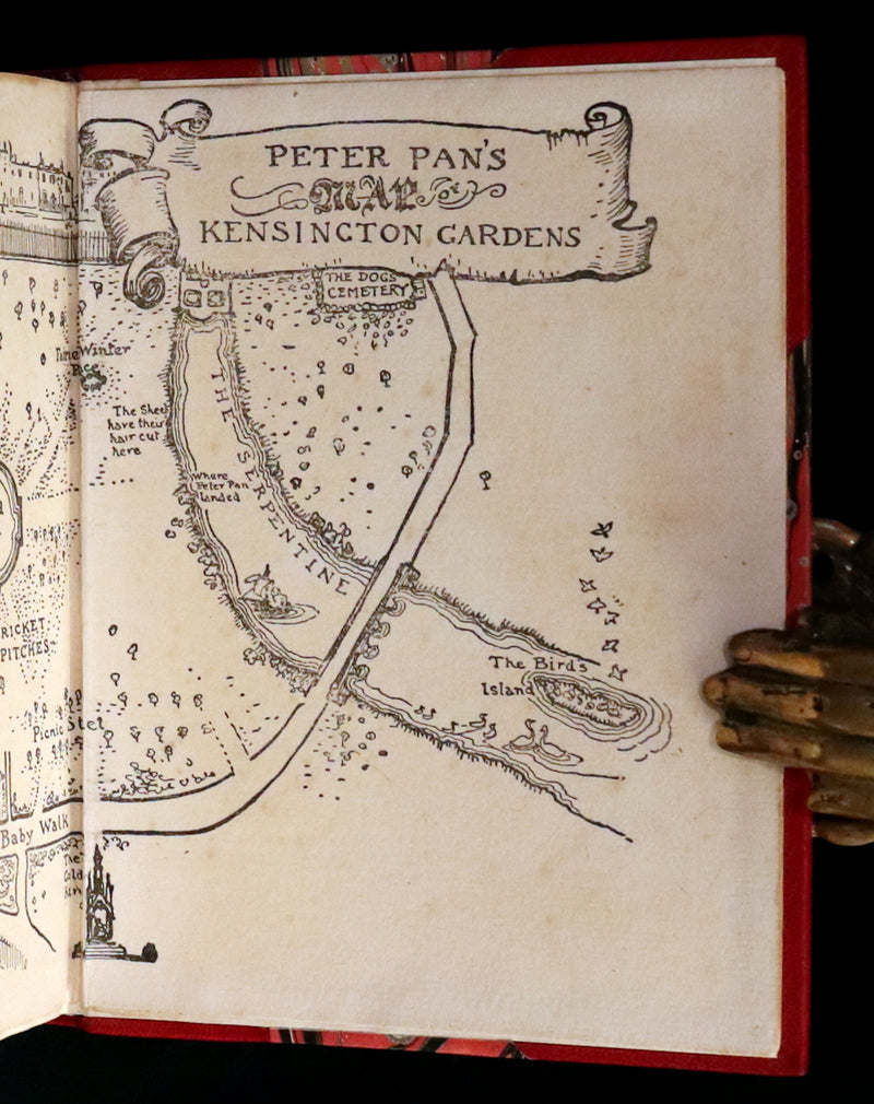 1920 Rare Book - PETER PAN in Kensington Garden illustrated by Arthur Rackham.