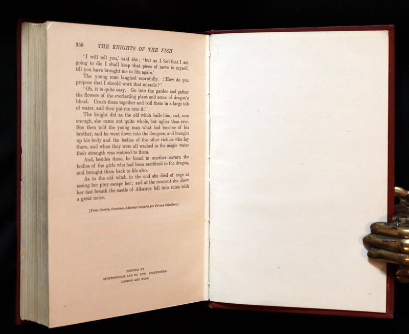 1914 Rare Book - The BROWN FAIRY BOOK by Andrew Lang Illustrated by H. J. FORD.