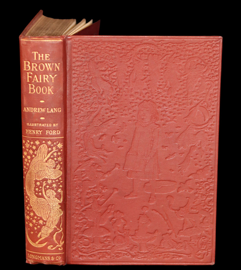 1914 Rare Book - The BROWN FAIRY BOOK by Andrew Lang Illustrated by H. J. FORD.