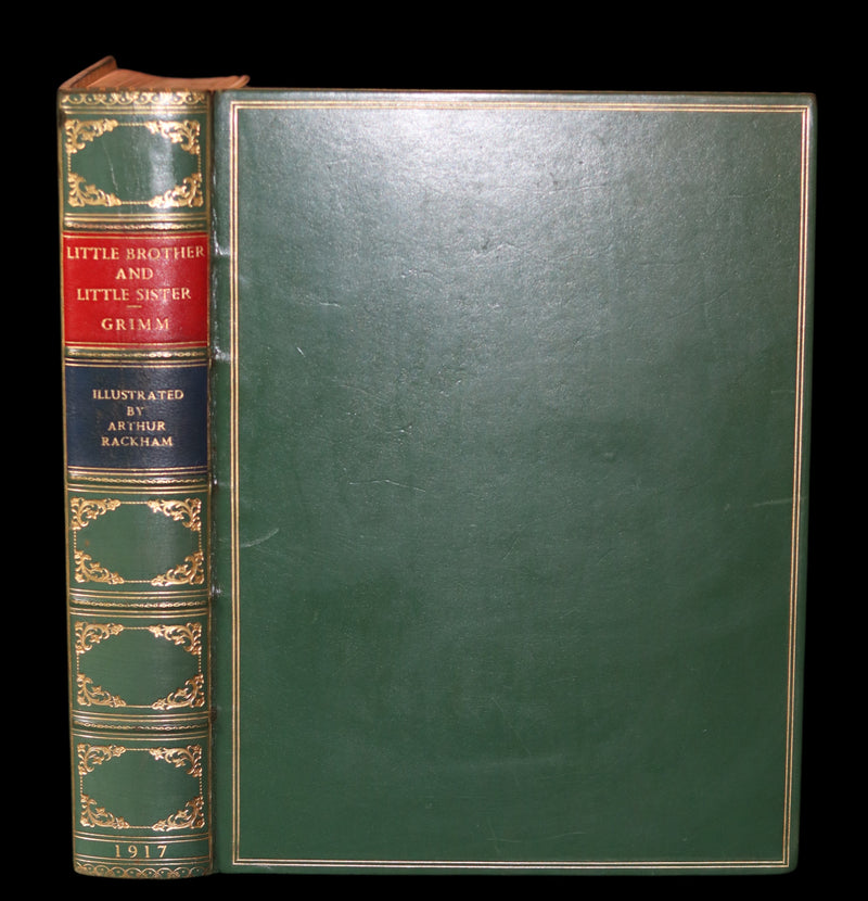 1917 Rare Rackham 1stED bound by Bayntun - Little Brother & Little Sister and Other Tales by Brothers Grimm.