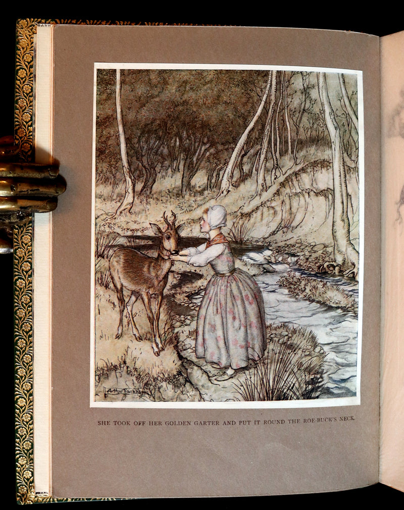 1917 Rare Rackham 1stED bound by Bayntun - Little Brother & Little Sister and Other Tales by Brothers Grimm.