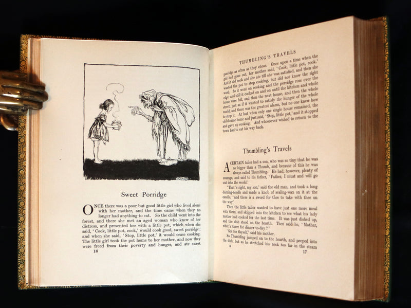 1917 Rare Rackham 1stED bound by Bayntun - Little Brother & Little Sister and Other Tales by Brothers Grimm.