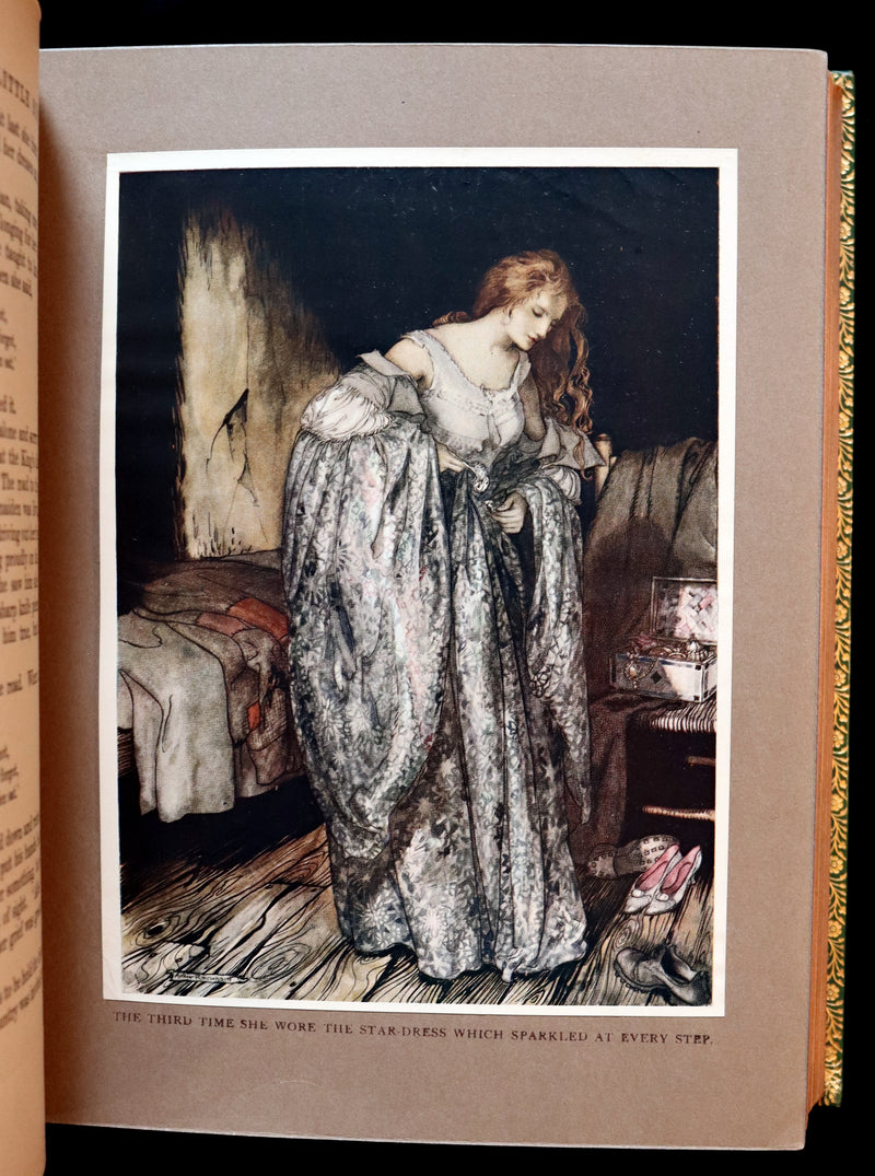 1917 Rare Rackham 1stED bound by Bayntun - Little Brother & Little Sister and Other Tales by Brothers Grimm.