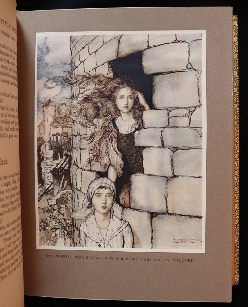 1917 Rare Rackham 1stED bound by Bayntun - Little Brother & Little Sister and Other Tales by Brothers Grimm.