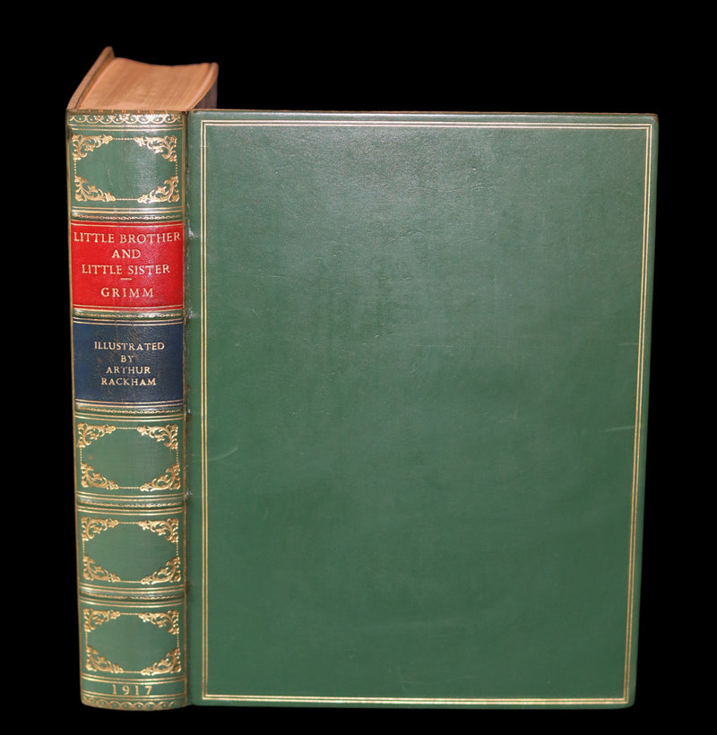 1917 Rare Rackham 1stED bound by Bayntun - Little Brother & Little Sister and Other Tales by Brothers Grimm.