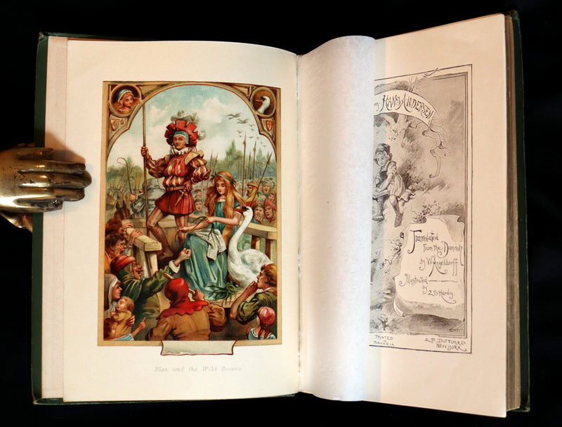 1890 Rare Book - Hans Andersen FAIRY TALES illustrated by Evelyn Stuart Hardy.