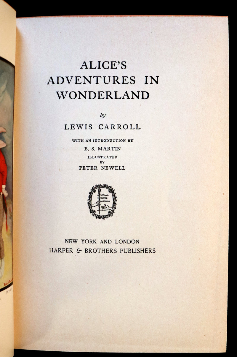 1901 Rare Edition - Alice's Adventures in Wonderland by Lewis Carroll illustrated by Peter Newell.