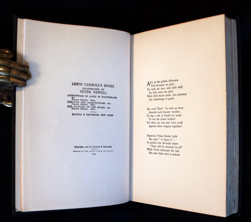1901 Rare Edition - Alice's Adventures in Wonderland by Lewis Carroll illustrated by Peter Newell.