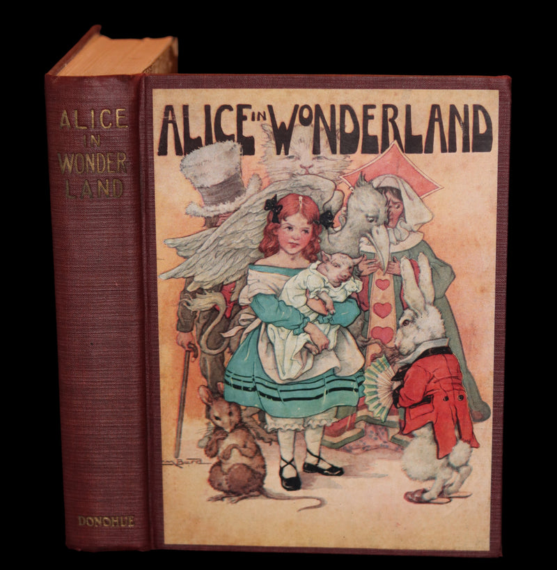 1930 Scarce Edition - Alice in Wonderland by Lewis Carroll published by Donohue.