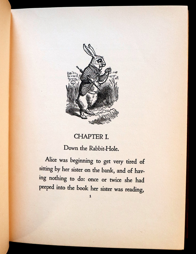 1930 Scarce Edition - Alice in Wonderland by Lewis Carroll published by Donohue.