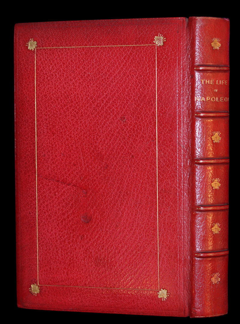 1897 Rare Book bound by RAMAGE ~ The Life of Napoleon Buonaparte by John Gibson Lockhart.
