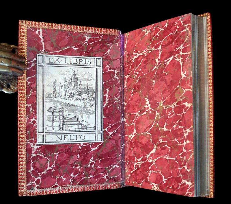 1897 Rare Book bound by RAMAGE ~ The Life of Napoleon Buonaparte by John Gibson Lockhart.