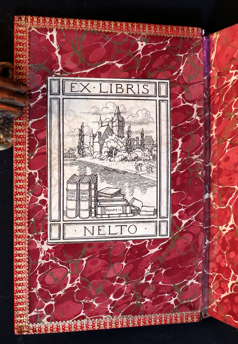 1897 Rare Book bound by RAMAGE ~ The Life of Napoleon Buonaparte by John Gibson Lockhart.