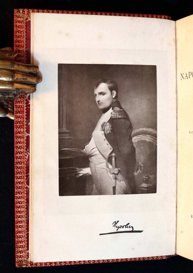 1897 Rare Book bound by RAMAGE ~ The Life of Napoleon Buonaparte by John Gibson Lockhart.