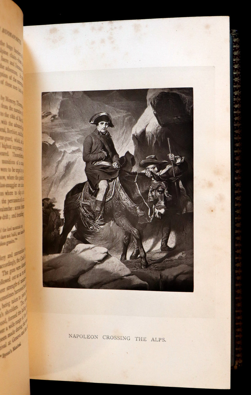 1897 Rare Book bound by RAMAGE ~ The Life of Napoleon Buonaparte by John Gibson Lockhart.