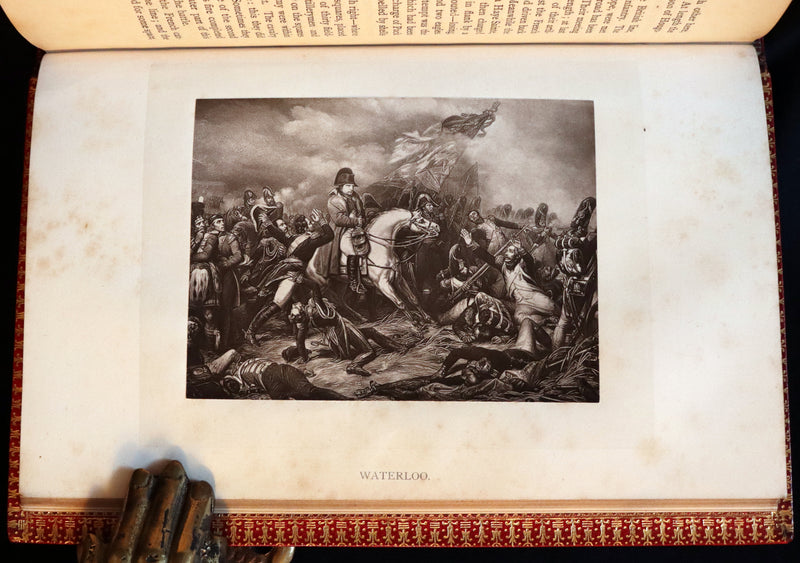 1897 Rare Book bound by RAMAGE ~ The Life of Napoleon Buonaparte by John Gibson Lockhart.