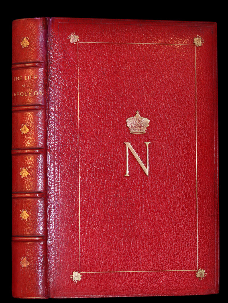 1897 Rare Book bound by RAMAGE ~ The Life of Napoleon Buonaparte by John Gibson Lockhart.