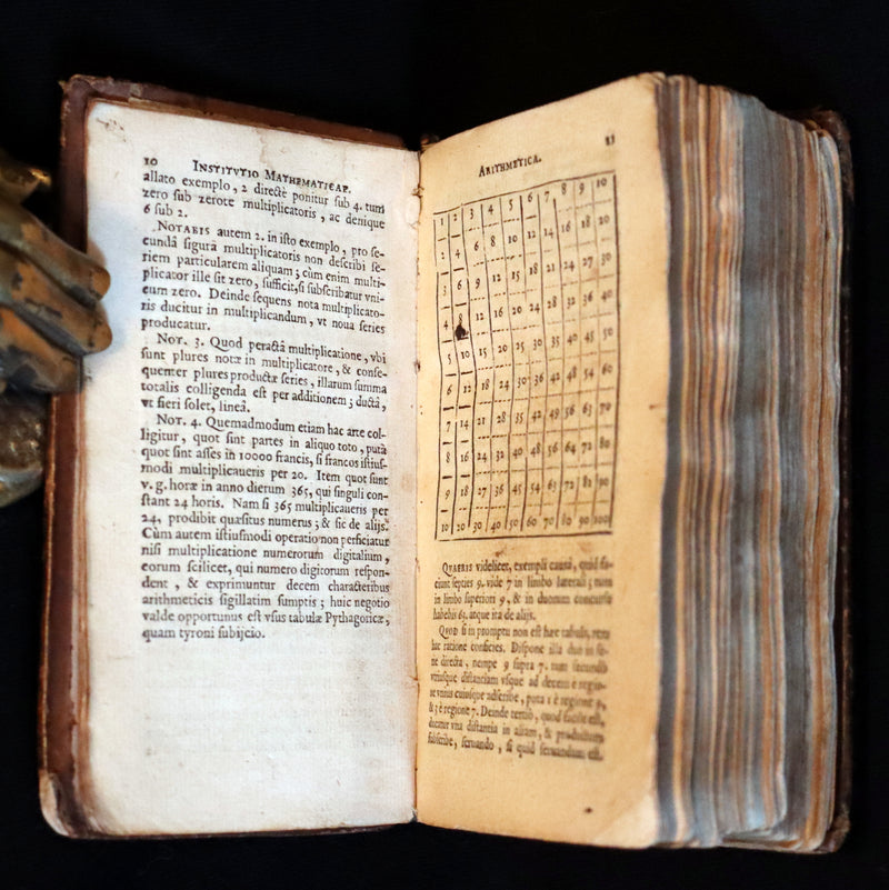 1665 Scarce Latin Book - Pierre Gautruche on Arithmetic, Mathematics, Optics and Music. Illustrated.
