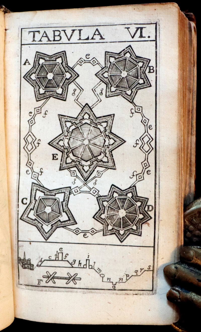 1665 Scarce Latin Book - Pierre Gautruche on Arithmetic, Mathematics, Optics and Music. Illustrated.