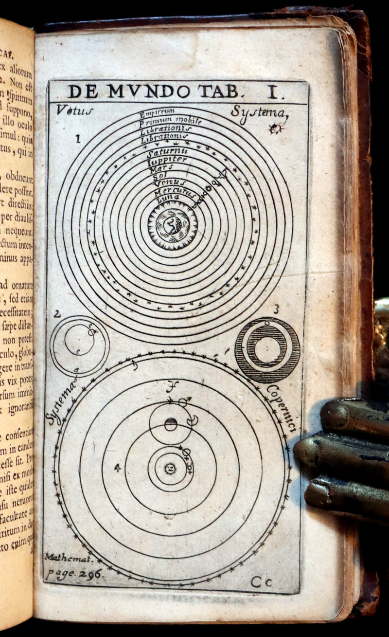 1665 Scarce Latin Book - Pierre Gautruche on Arithmetic, Mathematics, Optics and Music. Illustrated.