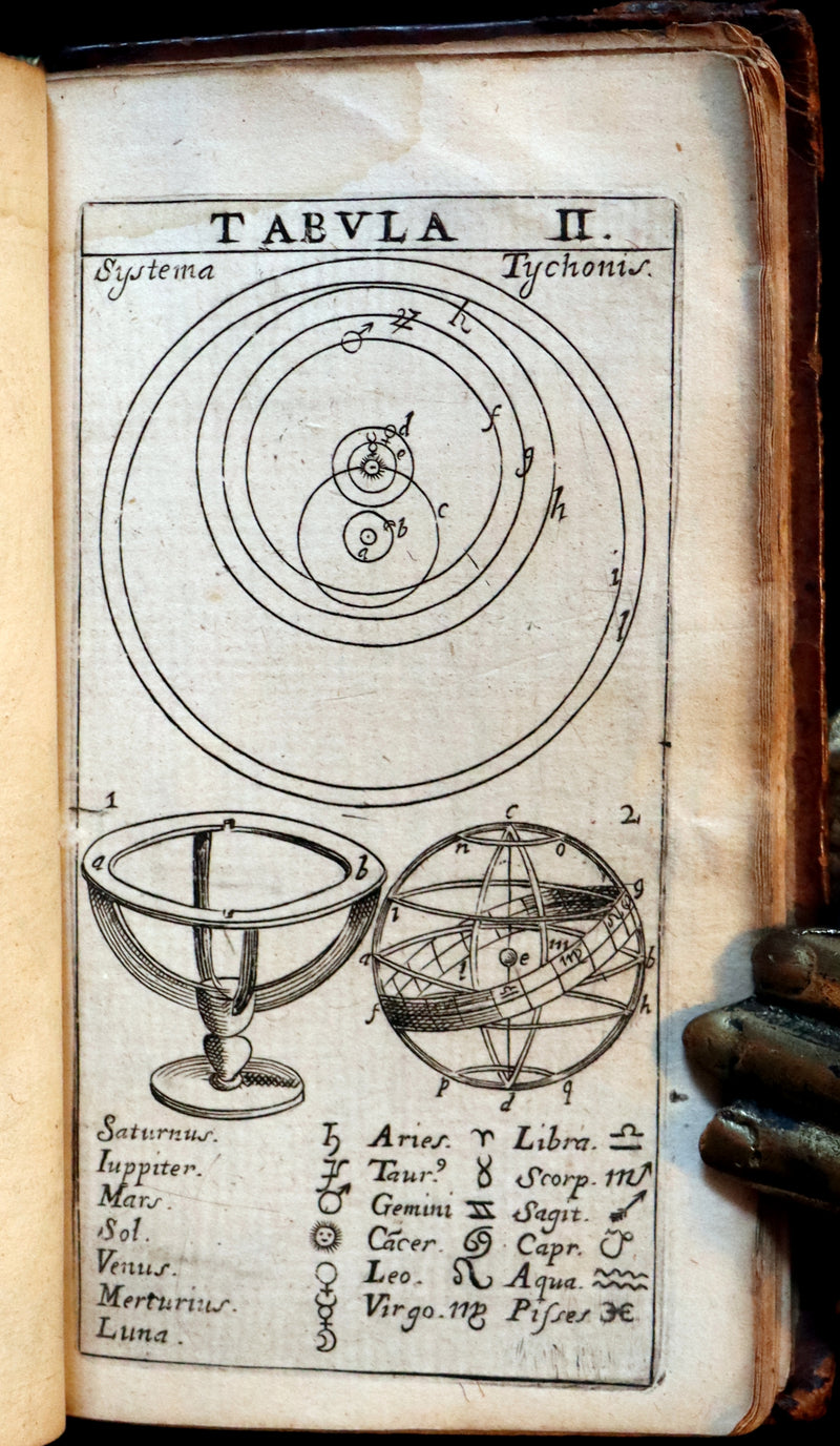1665 Scarce Latin Book - Pierre Gautruche on Arithmetic, Mathematics, Optics and Music. Illustrated.