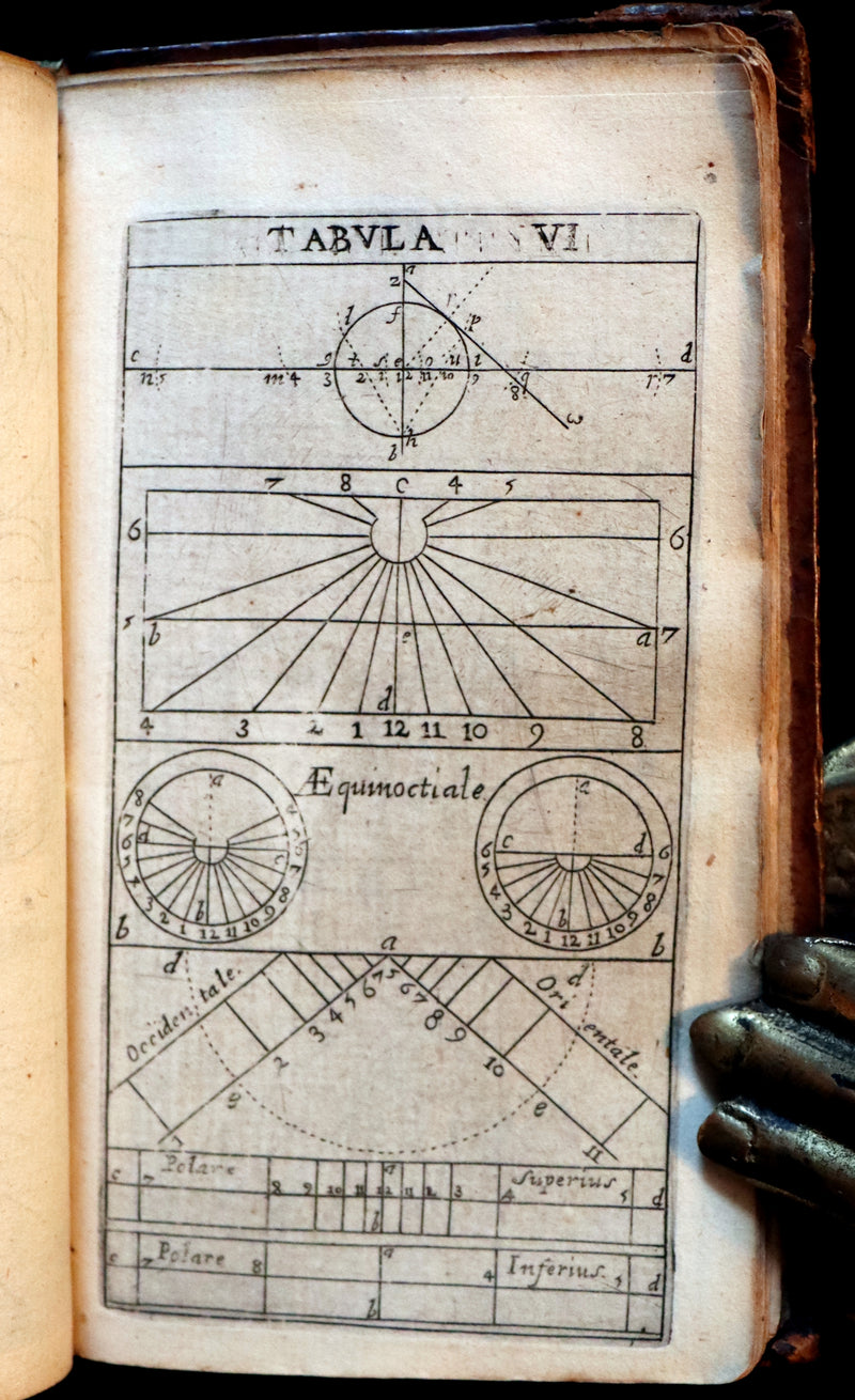 1665 Scarce Latin Book - Pierre Gautruche on Arithmetic, Mathematics, Optics and Music. Illustrated.