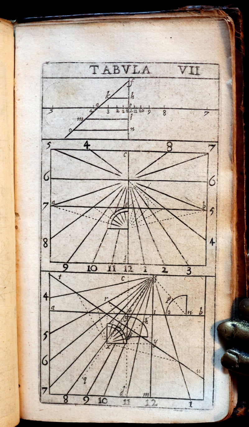 1665 Scarce Latin Book - Pierre Gautruche on Arithmetic, Mathematics, Optics and Music. Illustrated.