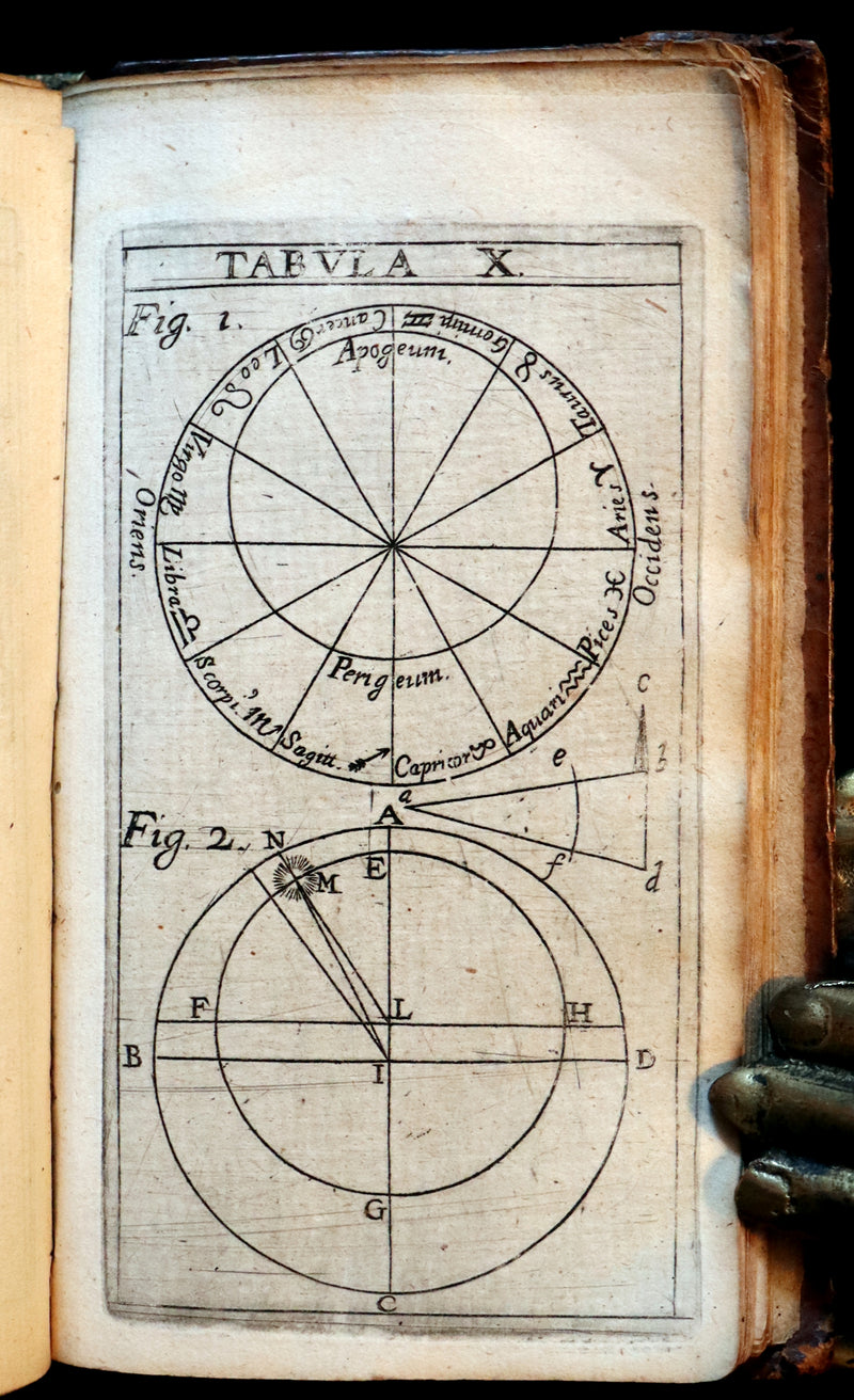 1665 Scarce Latin Book - Pierre Gautruche on Arithmetic, Mathematics, Optics and Music. Illustrated.
