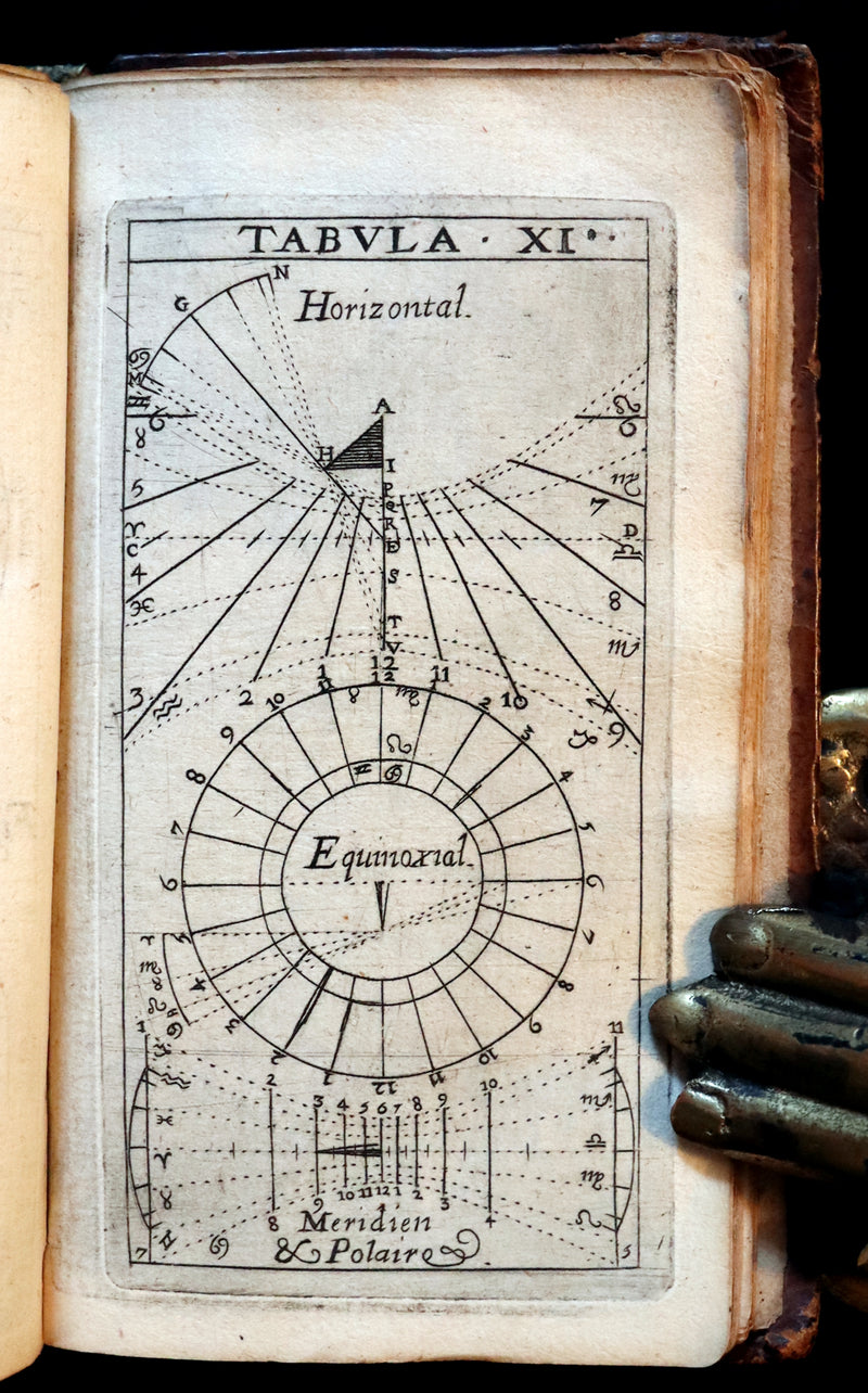 1665 Scarce Latin Book - Pierre Gautruche on Arithmetic, Mathematics, Optics and Music. Illustrated.