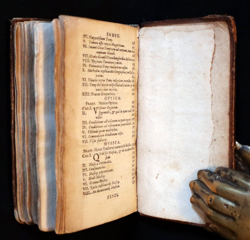 1665 Scarce Latin Book - Pierre Gautruche on Arithmetic, Mathematics, Optics and Music. Illustrated.