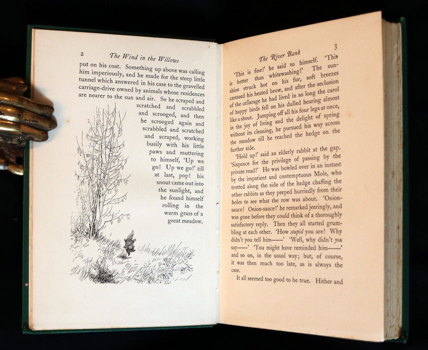 1931 First Edition Illustrated by E. H. Shepard - THE WIND IN THE WILLOWS by Kenneth Grahame.