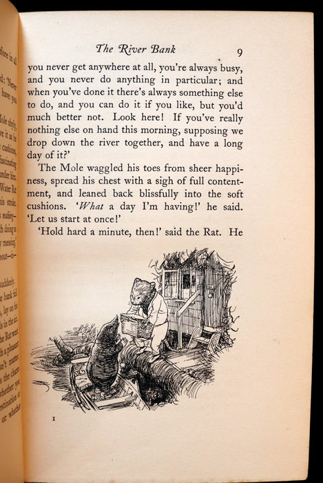 1931 First Edition Illustrated by E. H. Shepard - THE WIND IN THE WILLOWS by Kenneth Grahame.