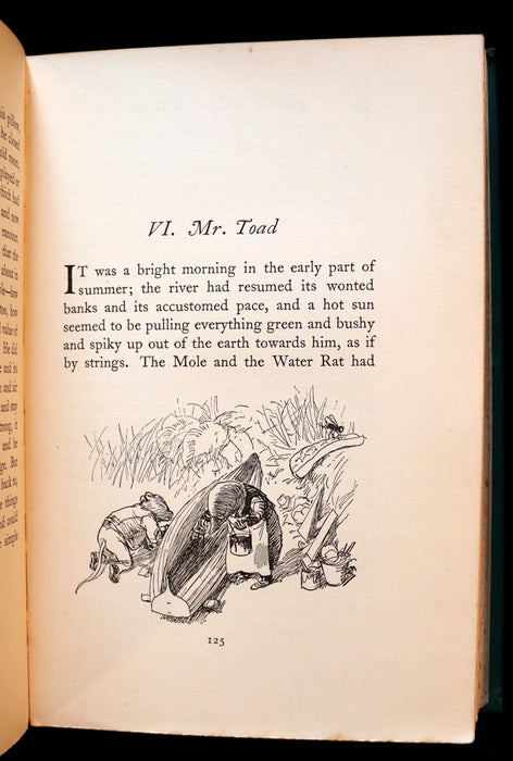 1931 First Edition Illustrated by E. H. Shepard - THE WIND IN THE WILLOWS by Kenneth Grahame.