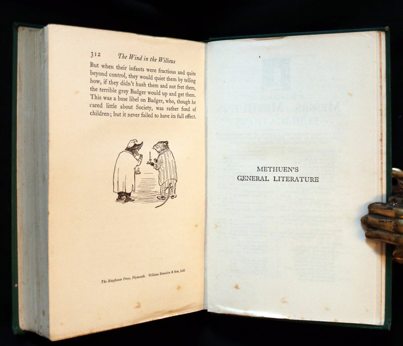 1931 First Edition Illustrated by E. H. Shepard - THE WIND IN THE WILLOWS by Kenneth Grahame.