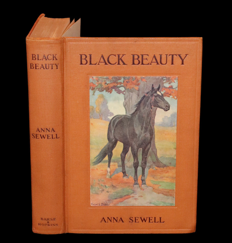 1911 Rare First Illustrated Edition by R.L. Dickey - BLACK BEAUTY, Autobiography of a Horse by A. Sewell.