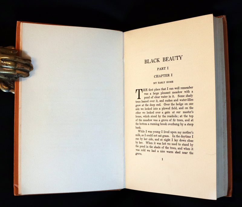 1911 Rare First Illustrated Edition by R.L. Dickey - BLACK BEAUTY, Autobiography of a Horse by A. Sewell.