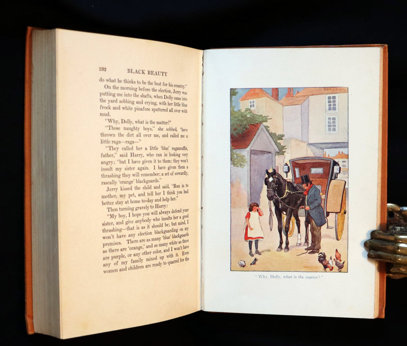 1911 Rare First Illustrated Edition by R.L. Dickey - BLACK BEAUTY, Autobiography of a Horse by A. Sewell.