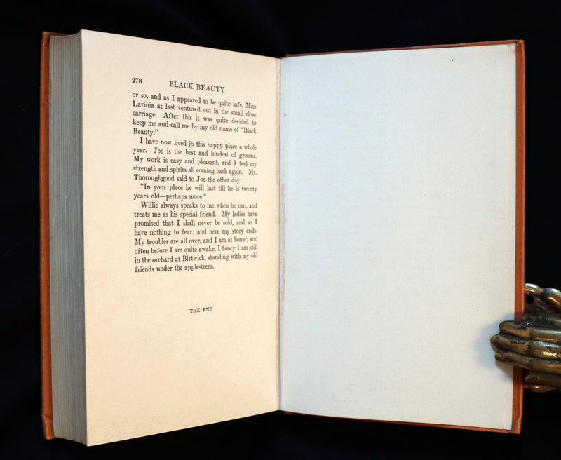 1911 Rare First Illustrated Edition by R.L. Dickey - BLACK BEAUTY, Autobiography of a Horse by A. Sewell.