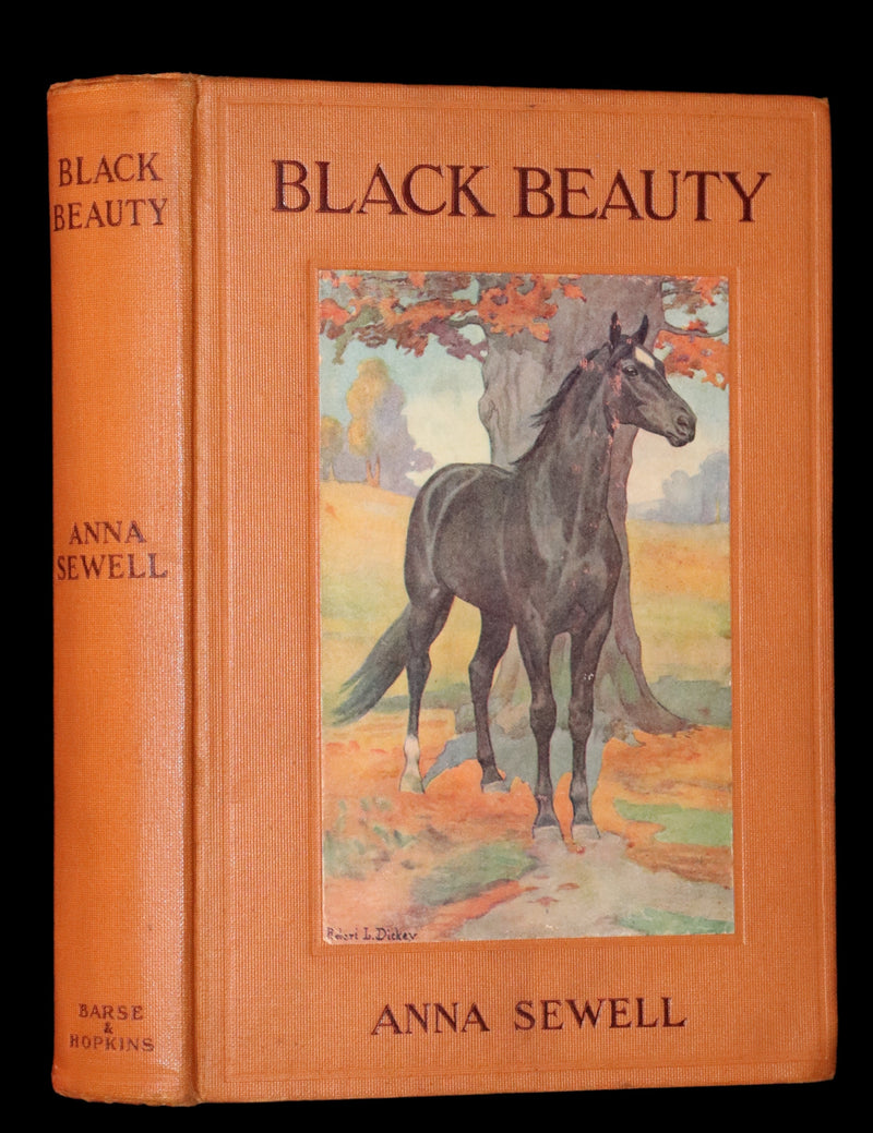 1911 Rare First Illustrated Edition by R.L. Dickey - BLACK BEAUTY, Autobiography of a Horse by A. Sewell.